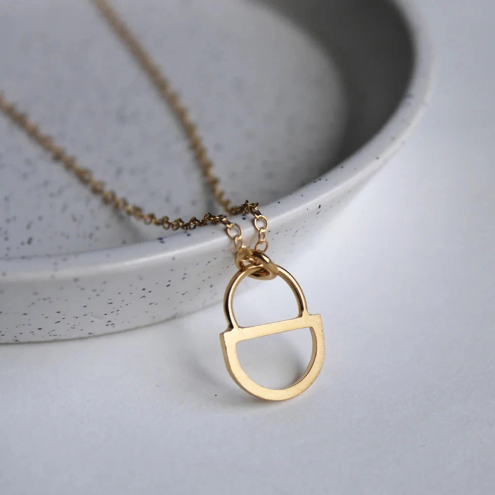 Arc Double Pendant - Gold