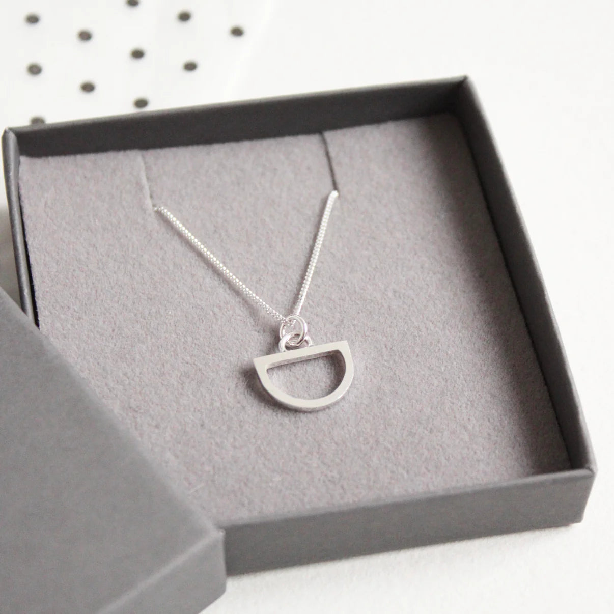 Arc Tiny Silver Pendant