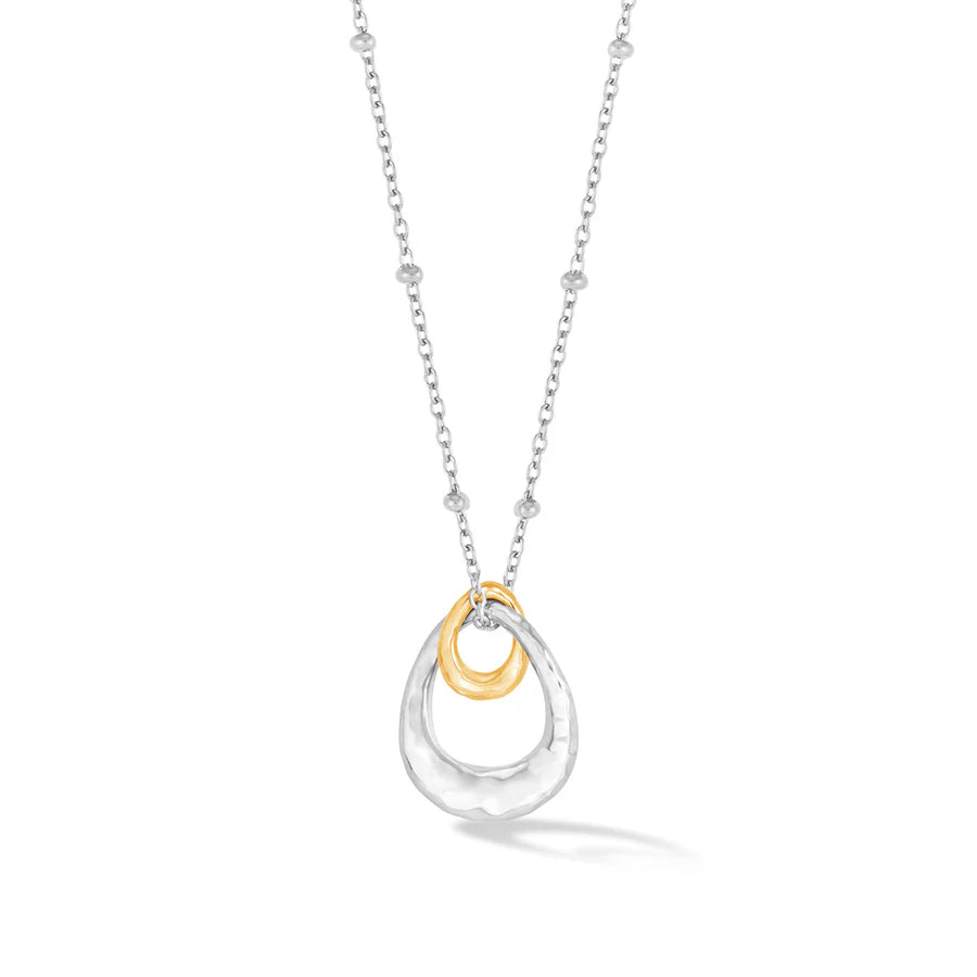 Silver & Gold Entwined Pendant