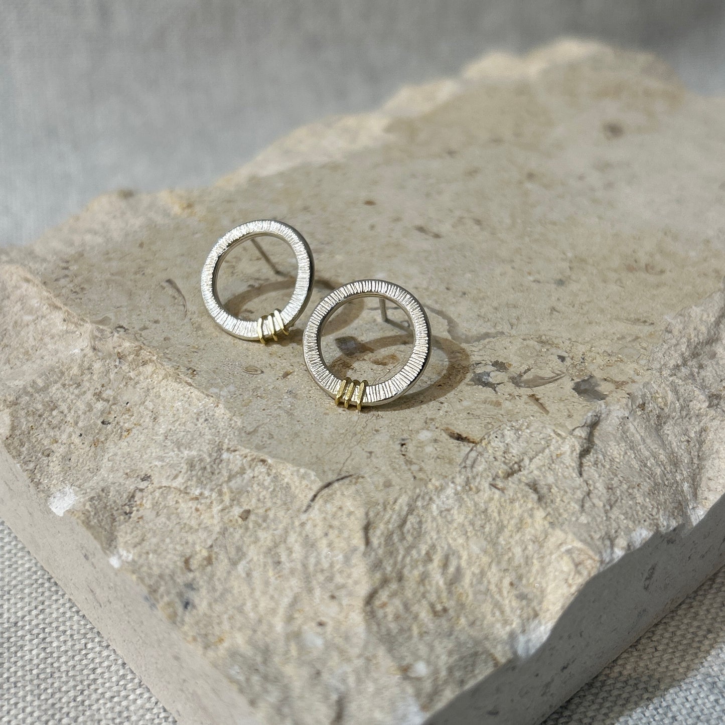 Silver Circle Earrings