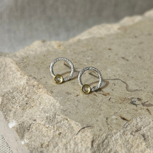 Silver Circle Earrings