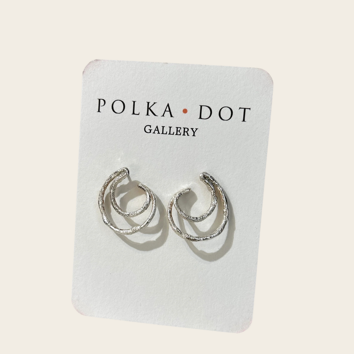 Fused Silver Earrings