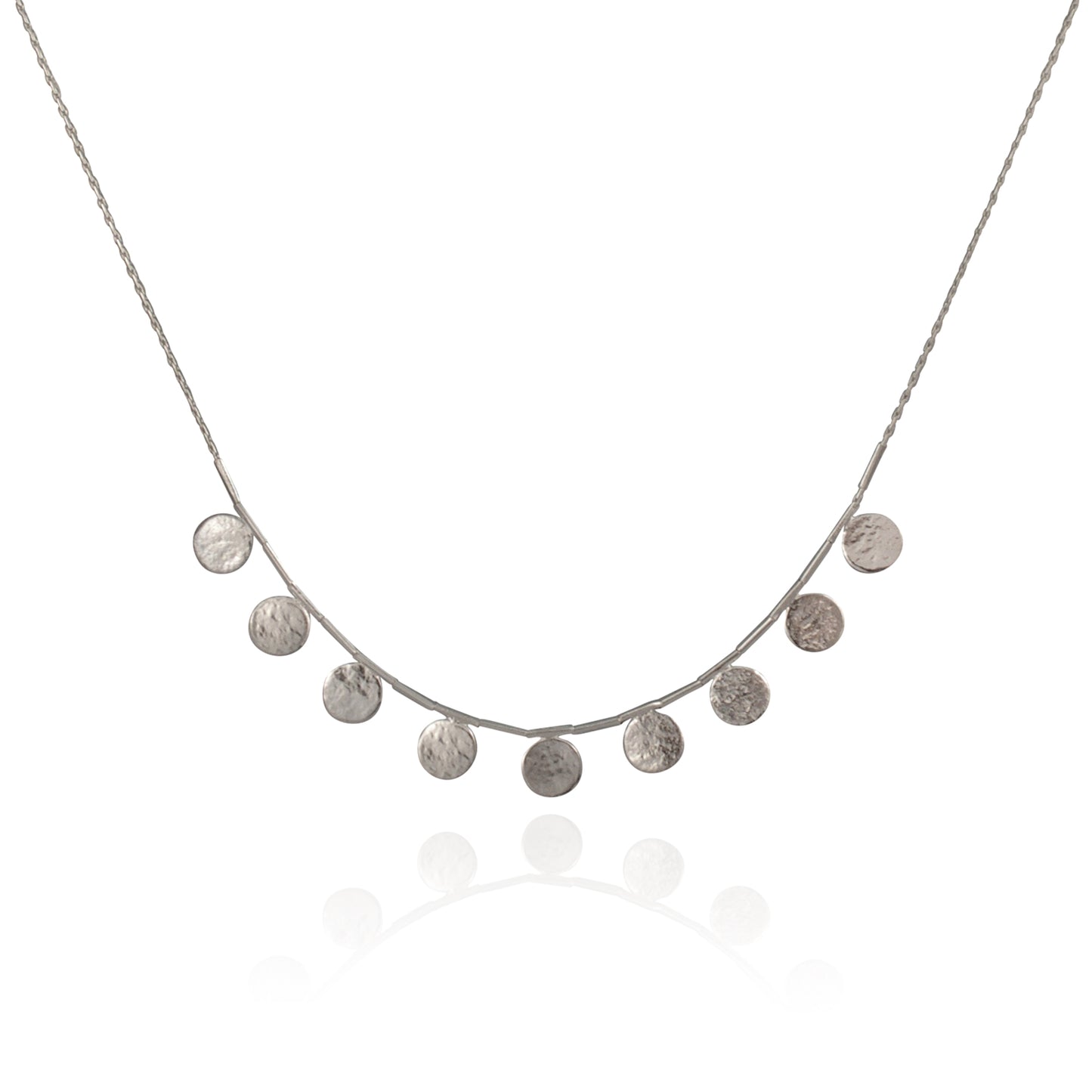 Silver Paillette Necklace