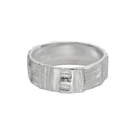 Silver Patchwork Ring