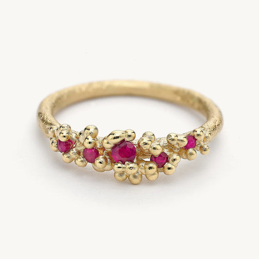 Ruby Ring with Granules