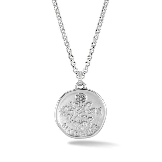 Silver Sixpence Talisman