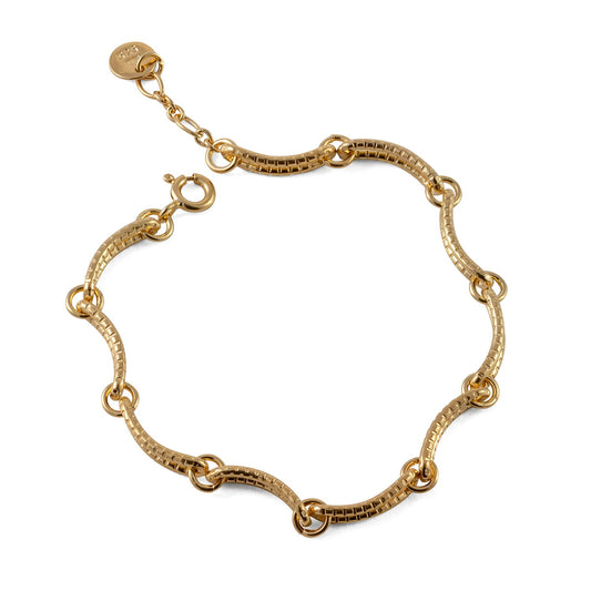 Serpentine Chain Bracelet - Gold