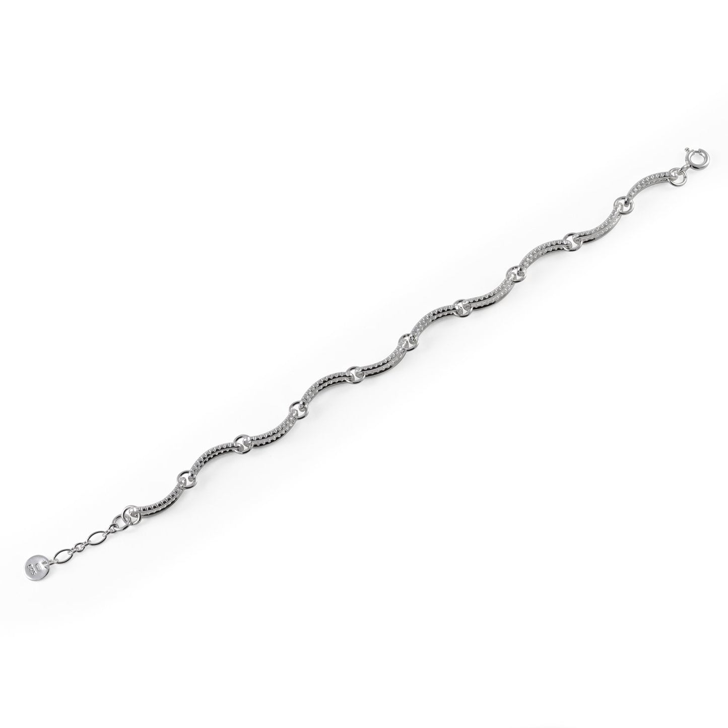 Serpentine Chain Bracelet - Silver