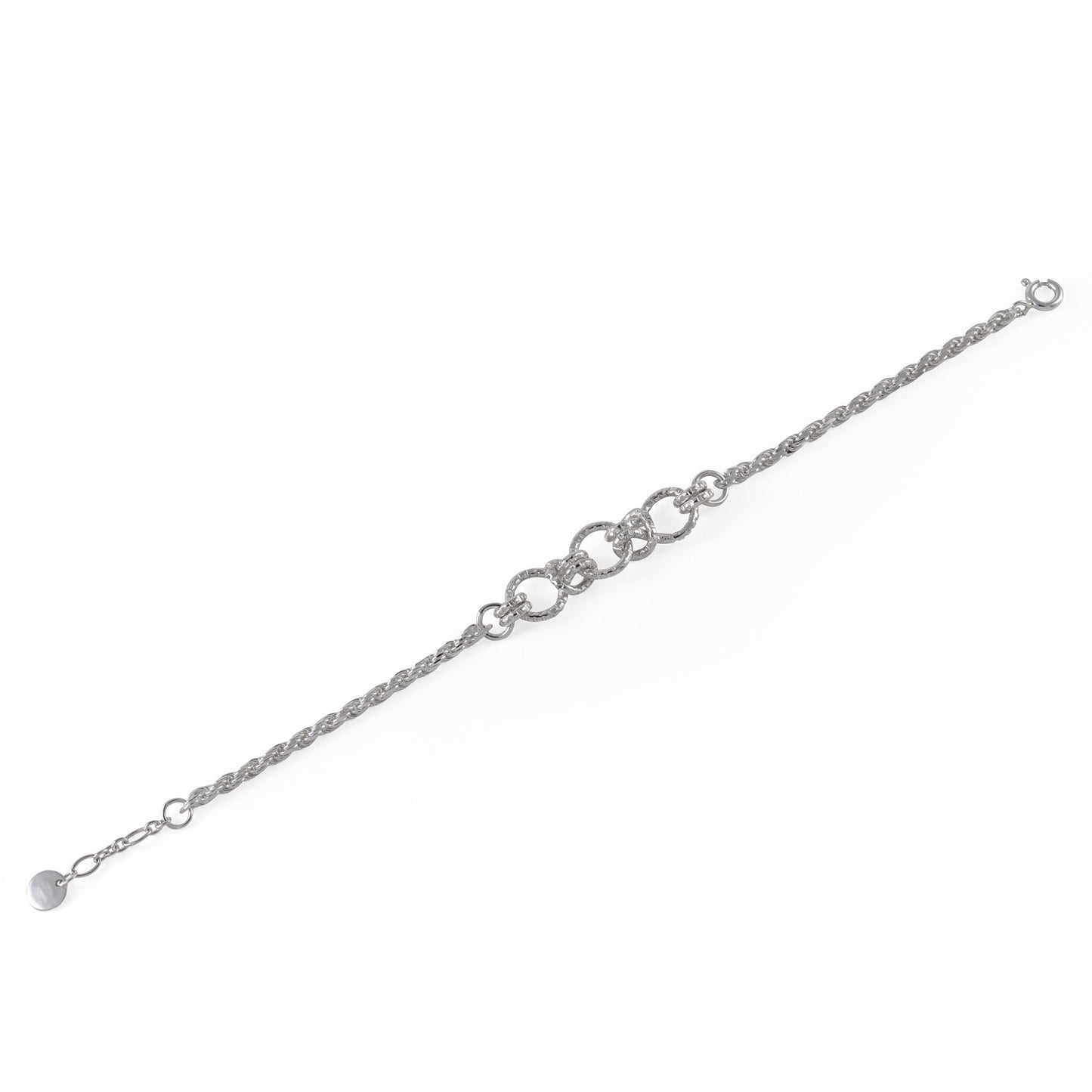 Serpentine Knot Chain Bracelet - Silver