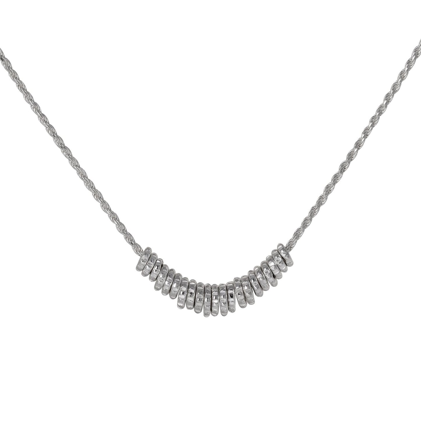 Serpentine Multi Link Necklace - Silver