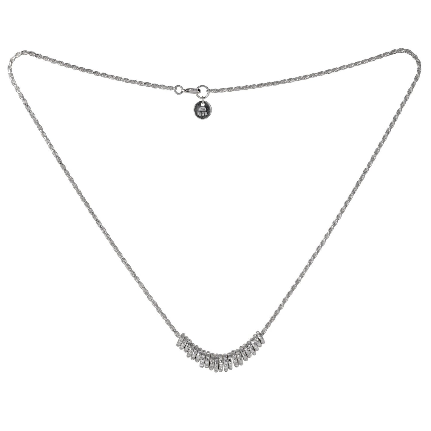 Serpentine Multi Link Necklace - Silver