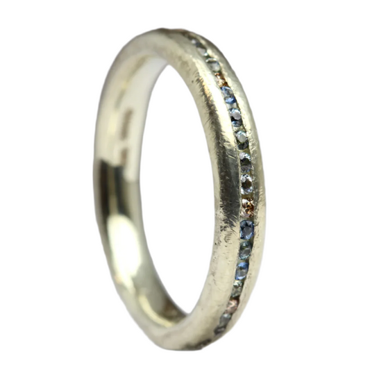 Sand Cast Eternity Ring