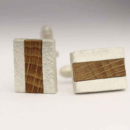 Silver & Laburnum Cufflinks