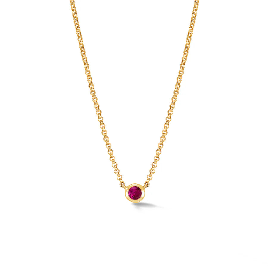 Ruby Round Pendant