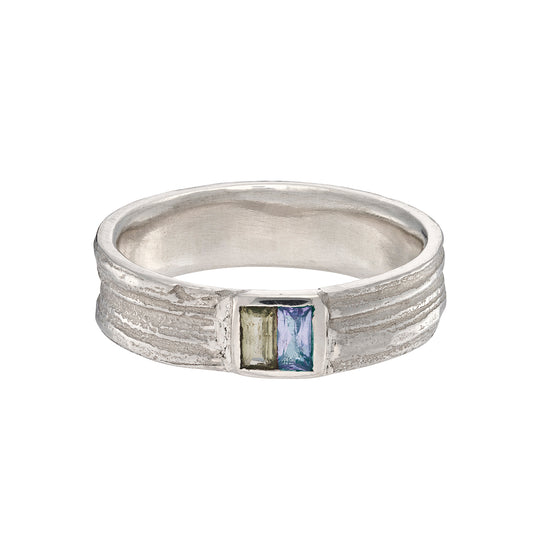 Silver & Sapphire Ring