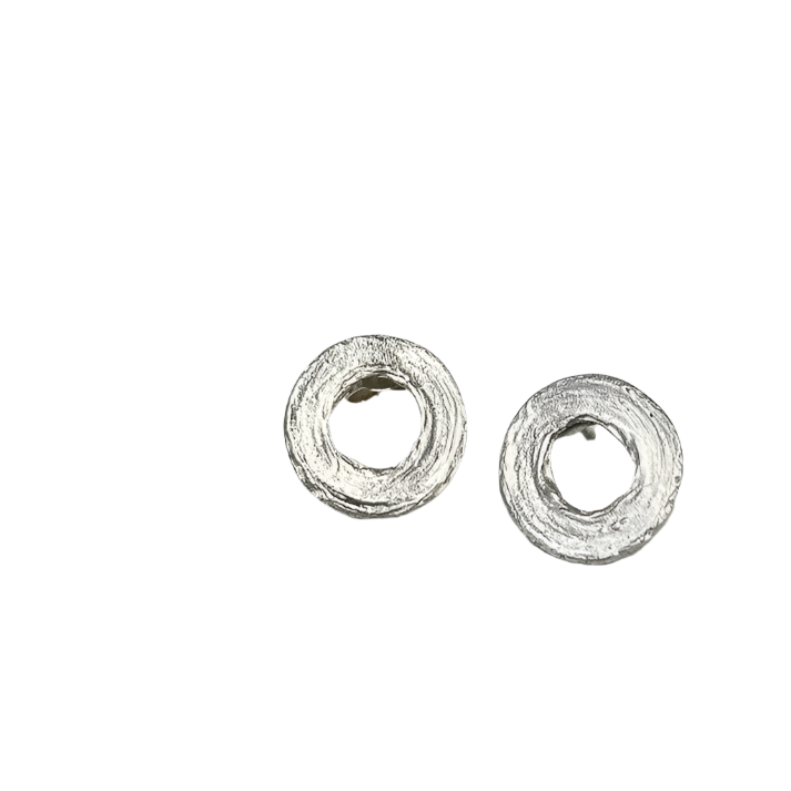 Small Circle Brushstroke Earrings