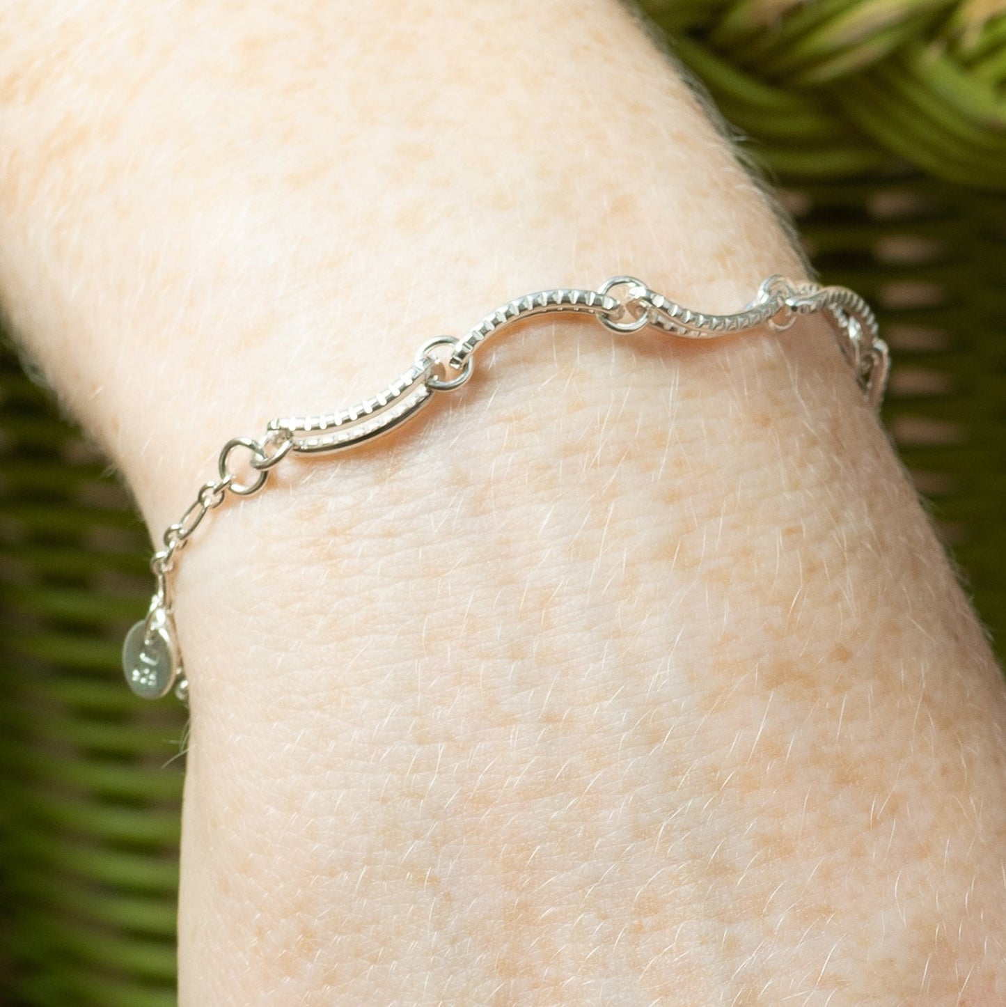 Serpentine Chain Bracelet - Silver