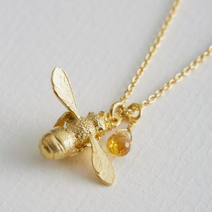 Honey Bee & Citrine Necklace