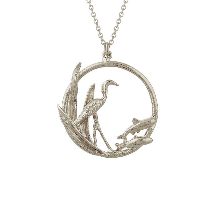 The Heron & the Fish Necklace