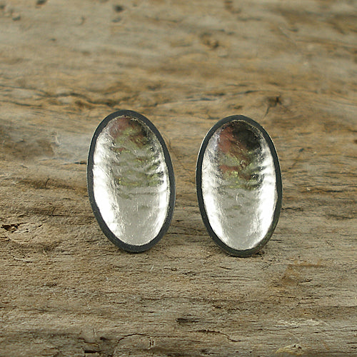 Oval Palladium Studs