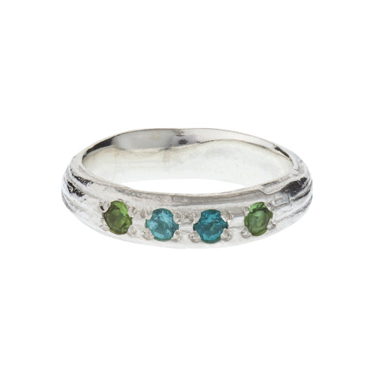 Silver & Tourmaline Ring