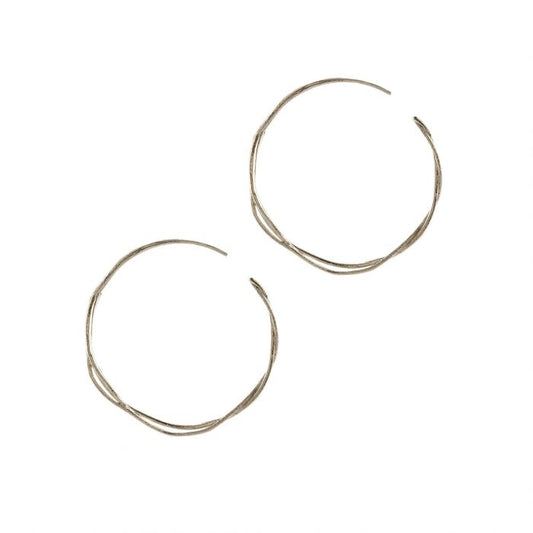 Fine Twist Hoops