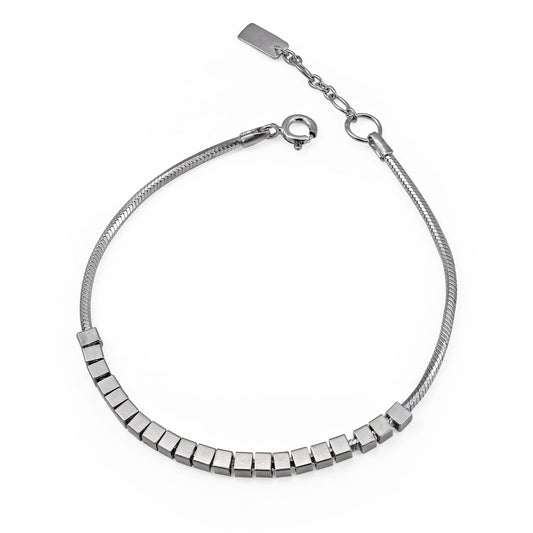 Metropolis Cubes Bracelet Silver